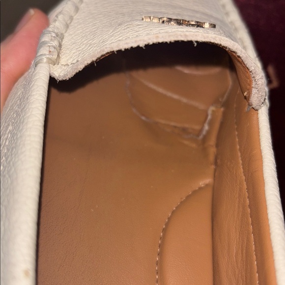 Coach Amber Driving Loafer Flat Moccasin White 7 Leather Designer Casual Cute - Picture 17 of 17